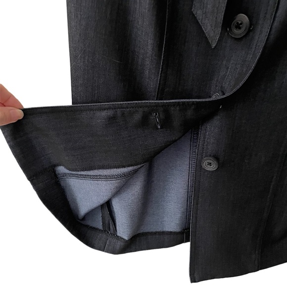 *NWOT* Calvin Klein Chambray Cap Sleeve Belted Button Down Sheath/Shirt Dress - Picture 10 of 14